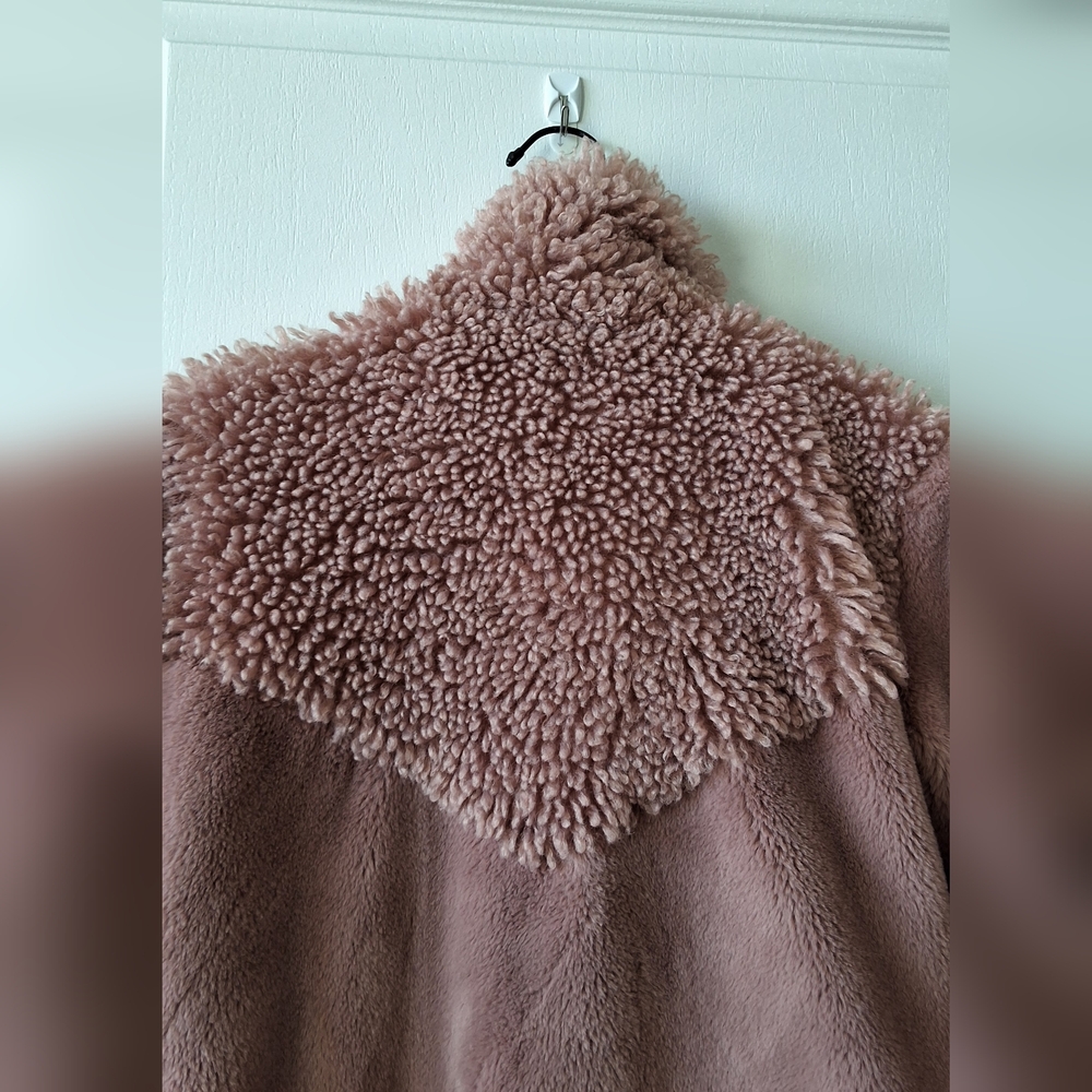 Molo Haili faux fur and faux shearling coat girls size 8Y - Picture 13 of 13